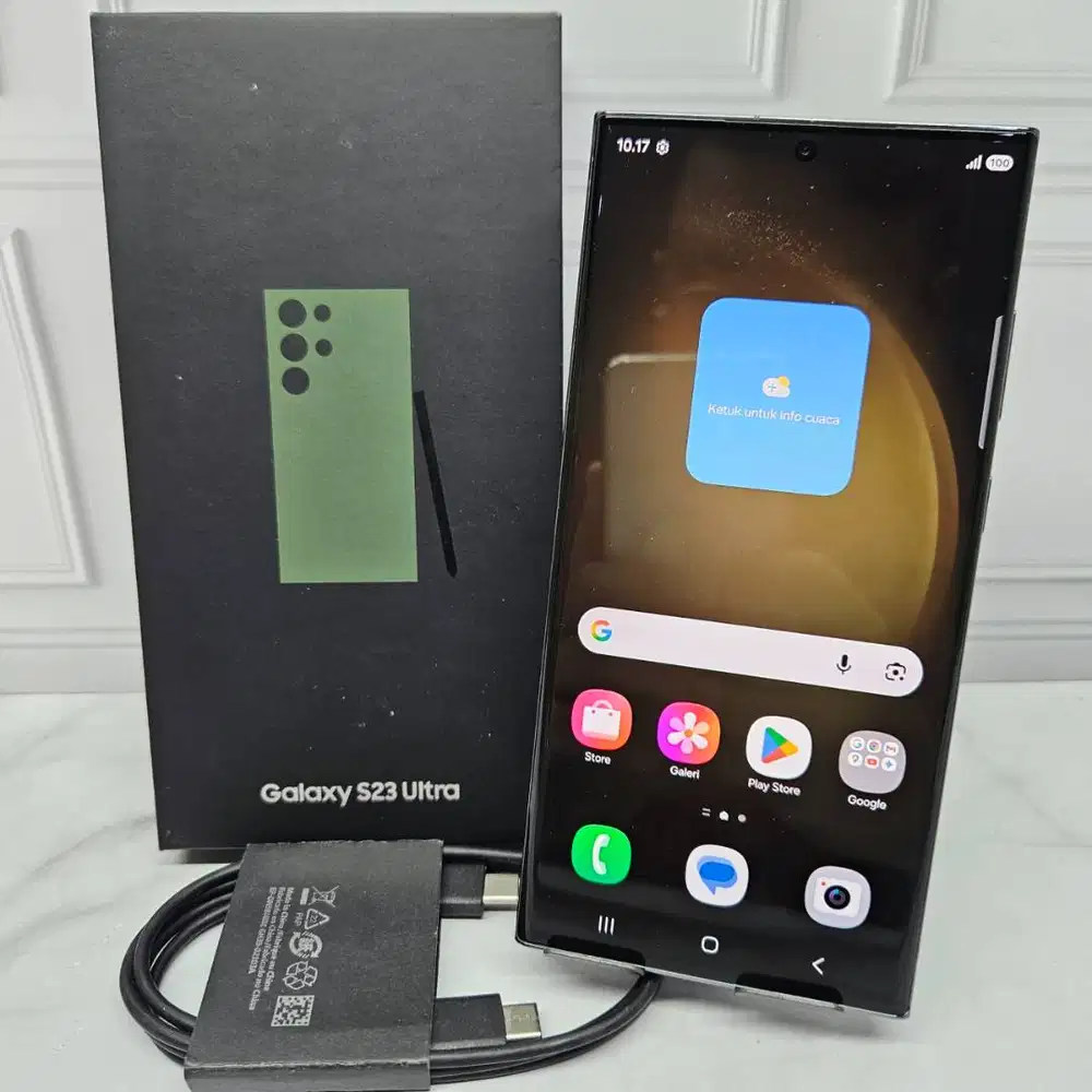 Samsung Galaxy S23 Ultra 12/512GB Green SEIN Resmi Fullset NO MINUS
