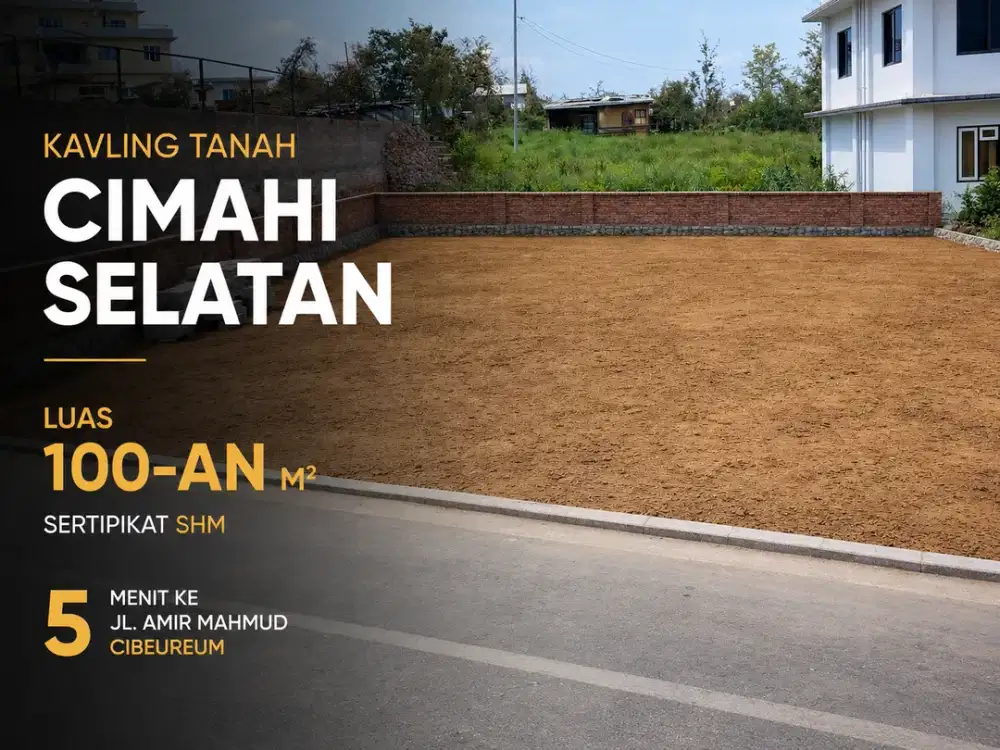 Cari Kavling di Cimahi? Tanah SHM 103 m² Cibeureum Cocok untuk Hunian