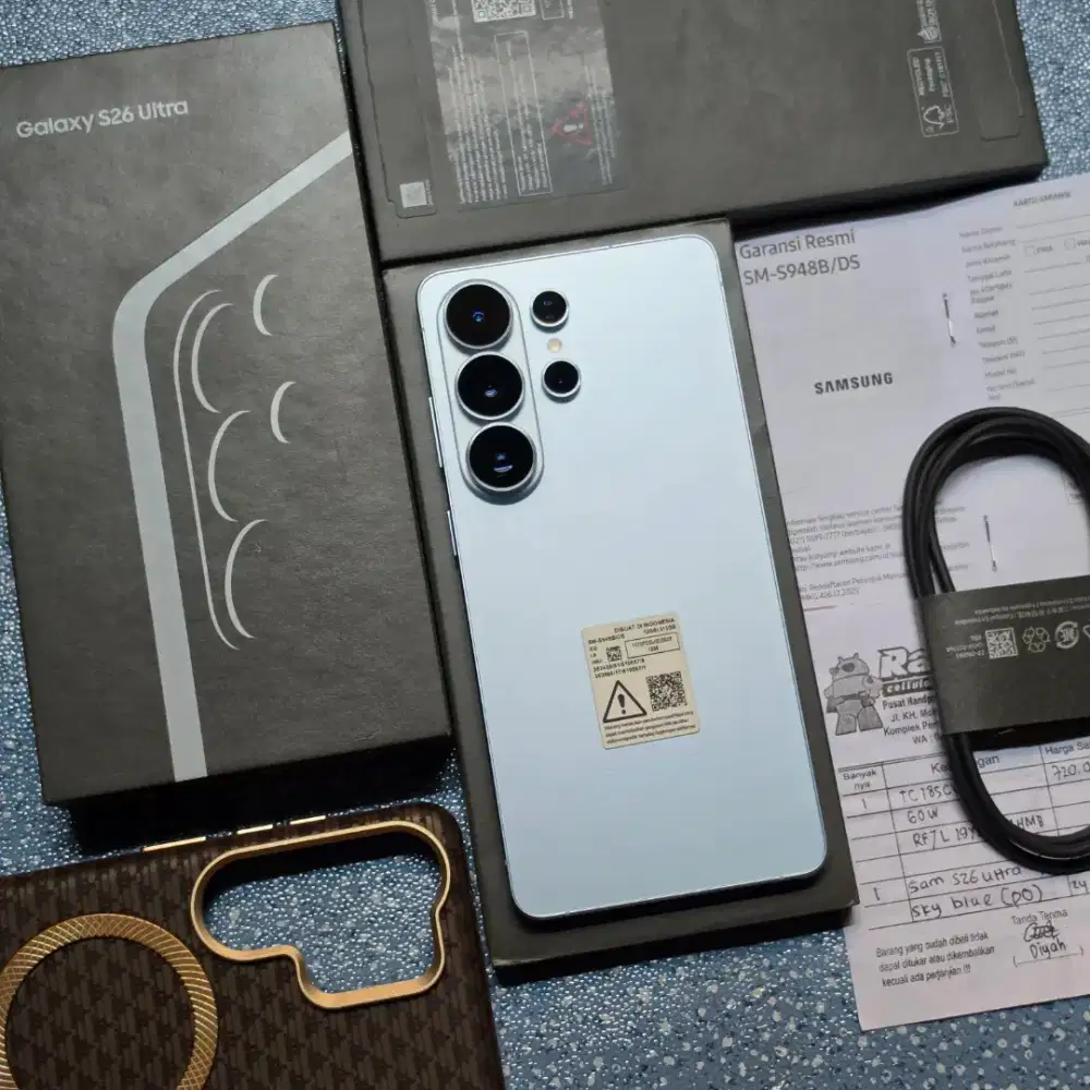 Samsung S26 Ultra 12/512GB Warna Skyblue Resmi SEIN April 2027