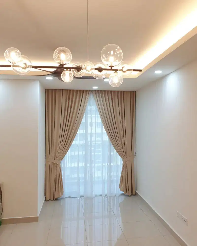 Menerima Pemasangan Gorden Wallpaper Dinding 3D Gordyn Hordeng Korden