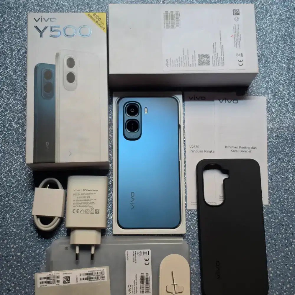 Vivo Y500 Ram 6+6/256GB Openbox BNOB Garansi Resmi Utuh 1Tahun