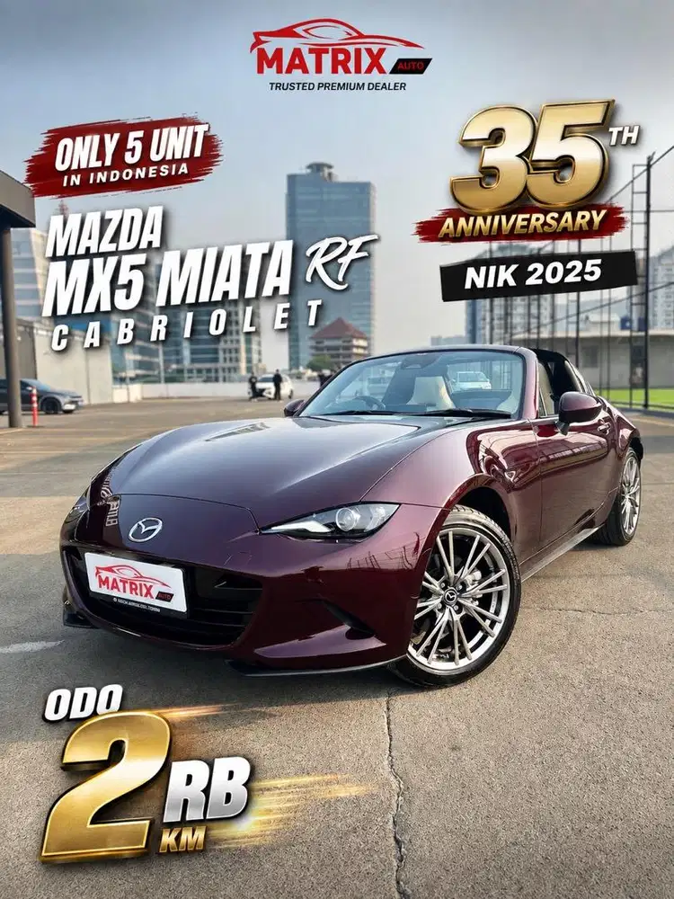 (35TH ANNIVERSARY)MAZDA MX5 MIATA RF CABRIOLET 2025 ! RARE ITEM MAZDA!