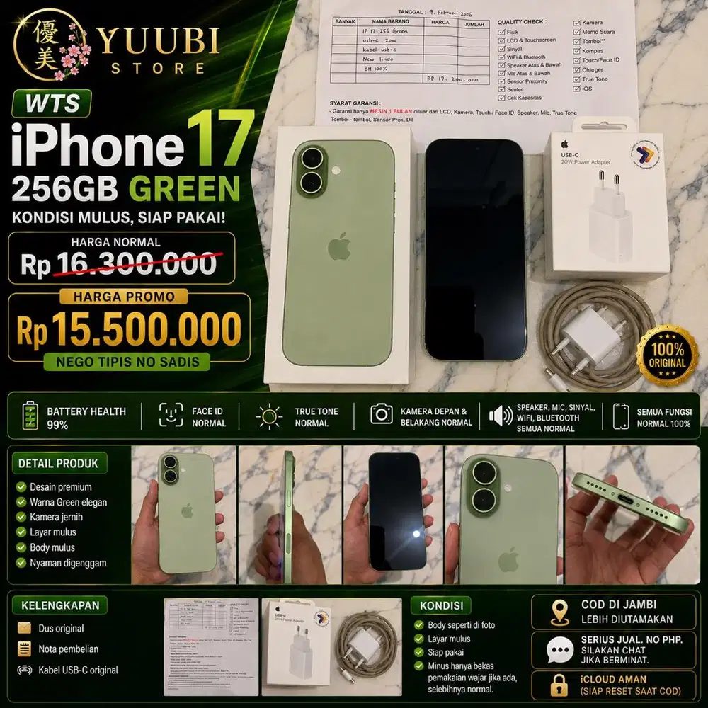 Ipnone 17 Sage 256 GB