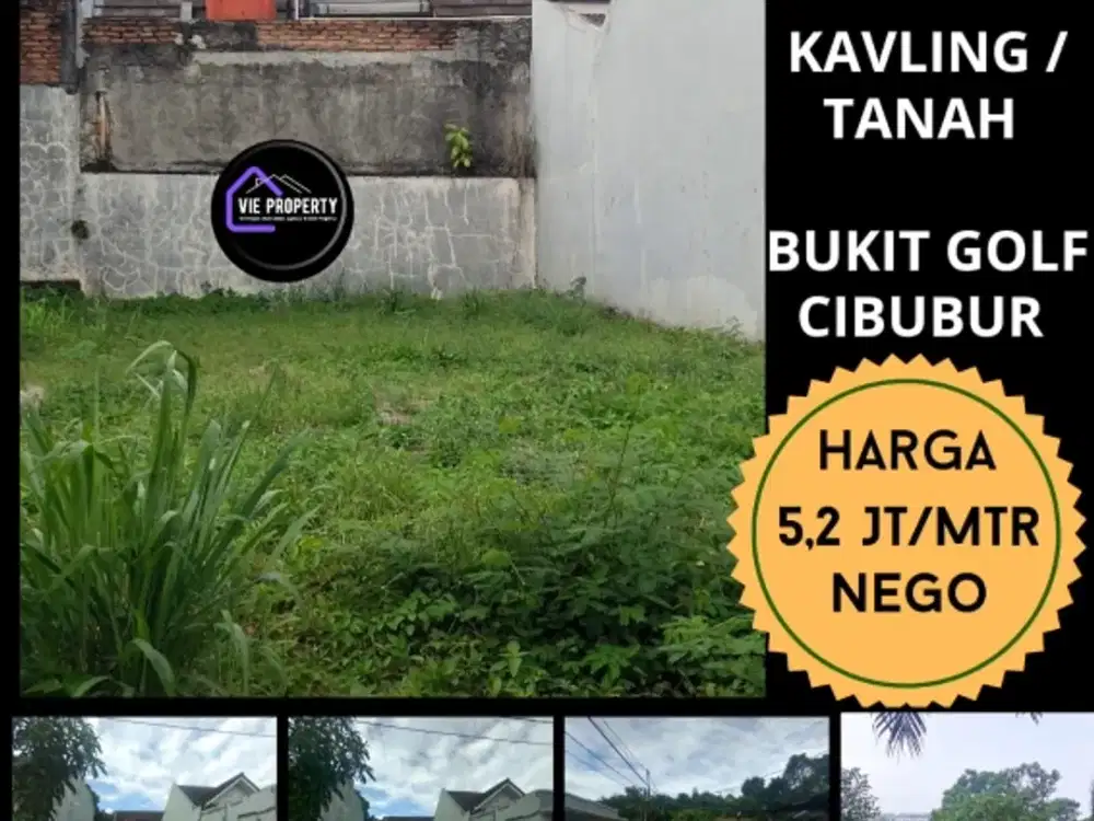 Tanah Kavling Bukit Golf Cibubur