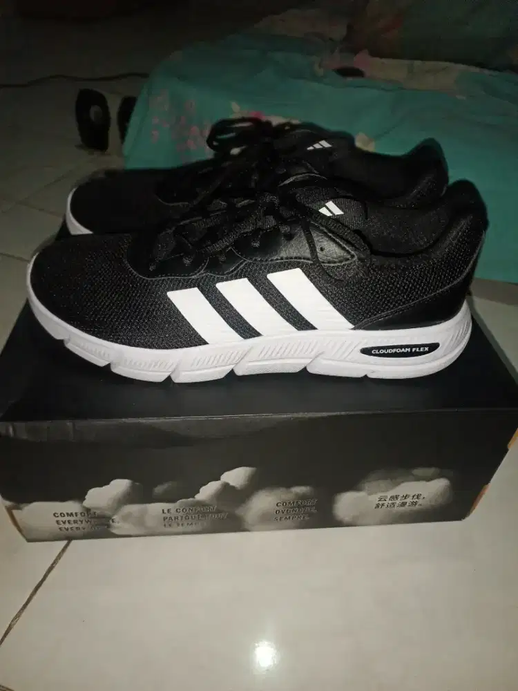 sepatu original adidas cloudfoam flex - laces