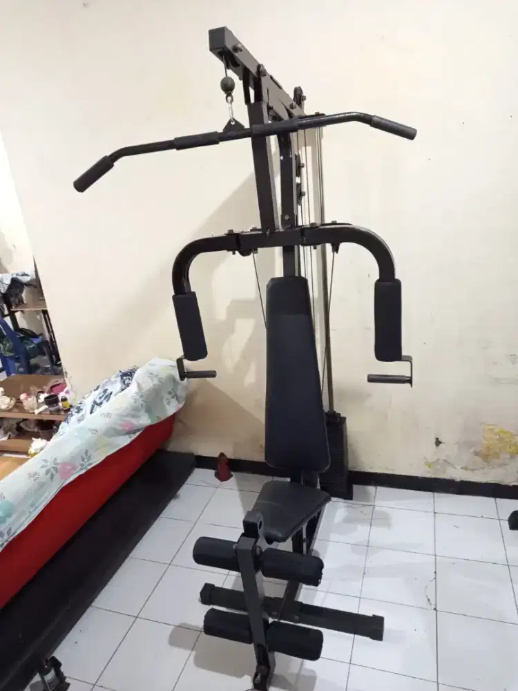 Alat olahraga home gym 1 sisi beban besi
