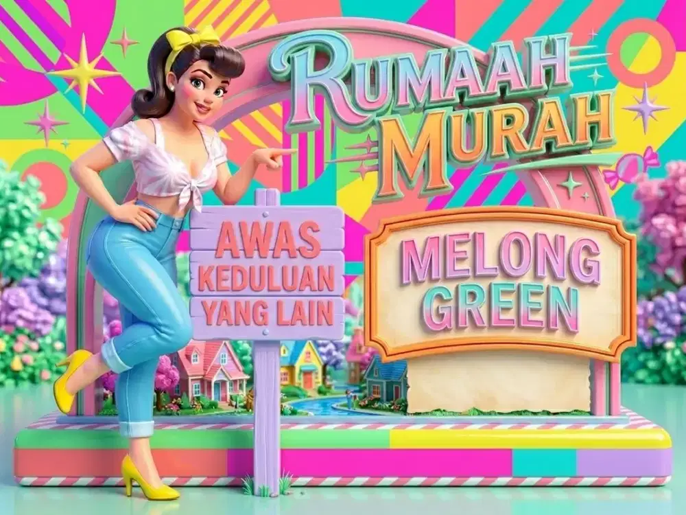 JUAL RUMAH DI MELONG GREEN, CIJERAH, CIMAHI.