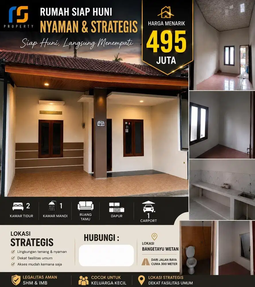 Rumah Second 1 Lantai kondisi baik