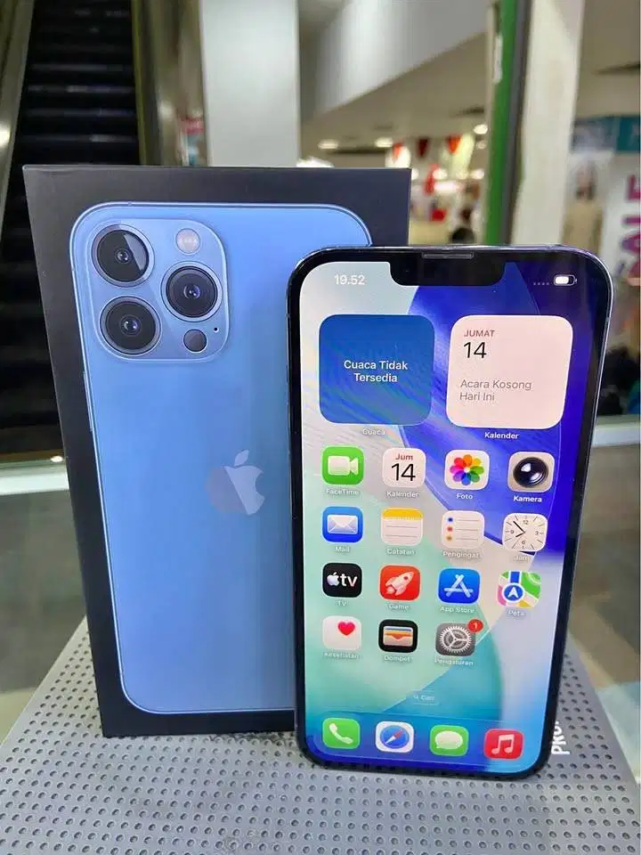 Second IPHONE 13 PROMAX 128gb Sierra Blue IBOX Mantapp