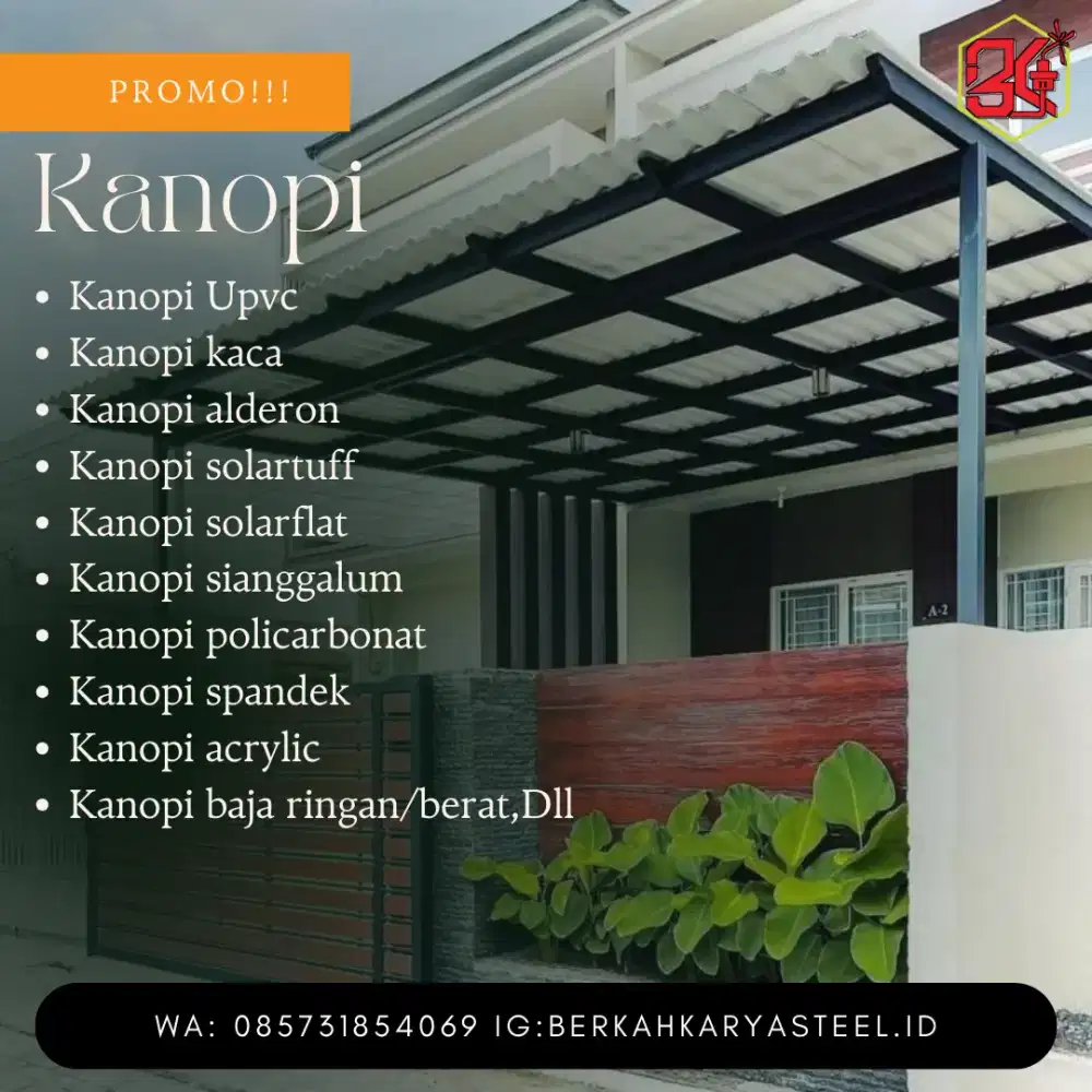 Pemasangan kanopi Jawa Timur