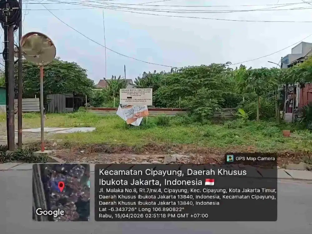 Dijual Murah Tanah Kosong dibawah NJOP di Cipayung Jakarta Timur