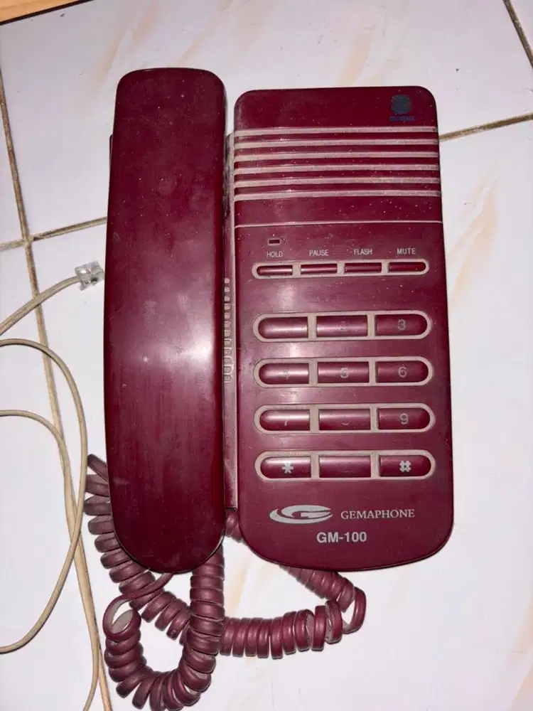 Telepon Rumah Jadul Gemaphone GM-100 Telkom Vintage Bekas Nego