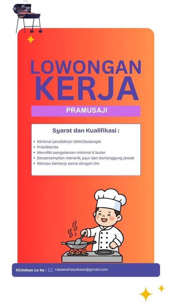 Lowongan Waiter/Waitress