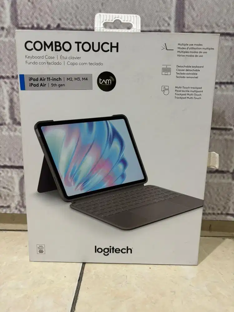 Logitech Combo Touch Keyboard Case for iPad Air 11 (M2/M3/M4 & 5th Ge