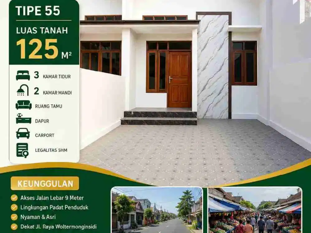 RUMAH NYAMAN, LOKASI STRATEGIS, HARGA SPESIAL!
