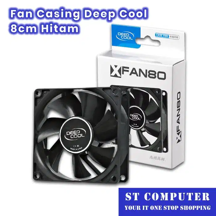Fan Casing Deep Cool 8cm Hitam