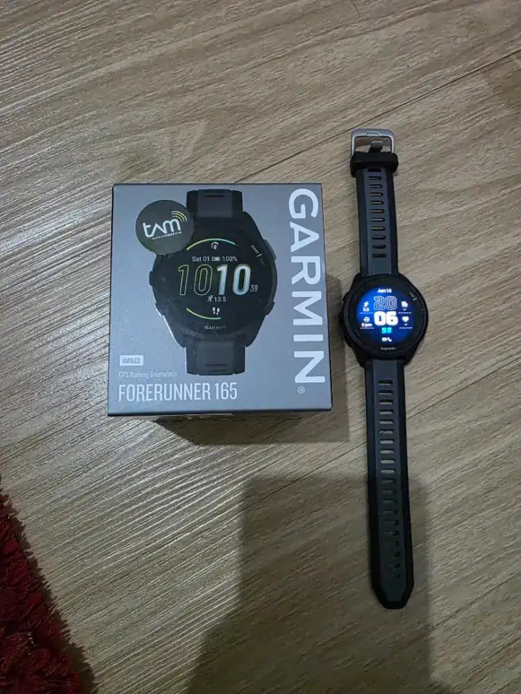 Jam tangan garmin forrunner 165 second mulus
