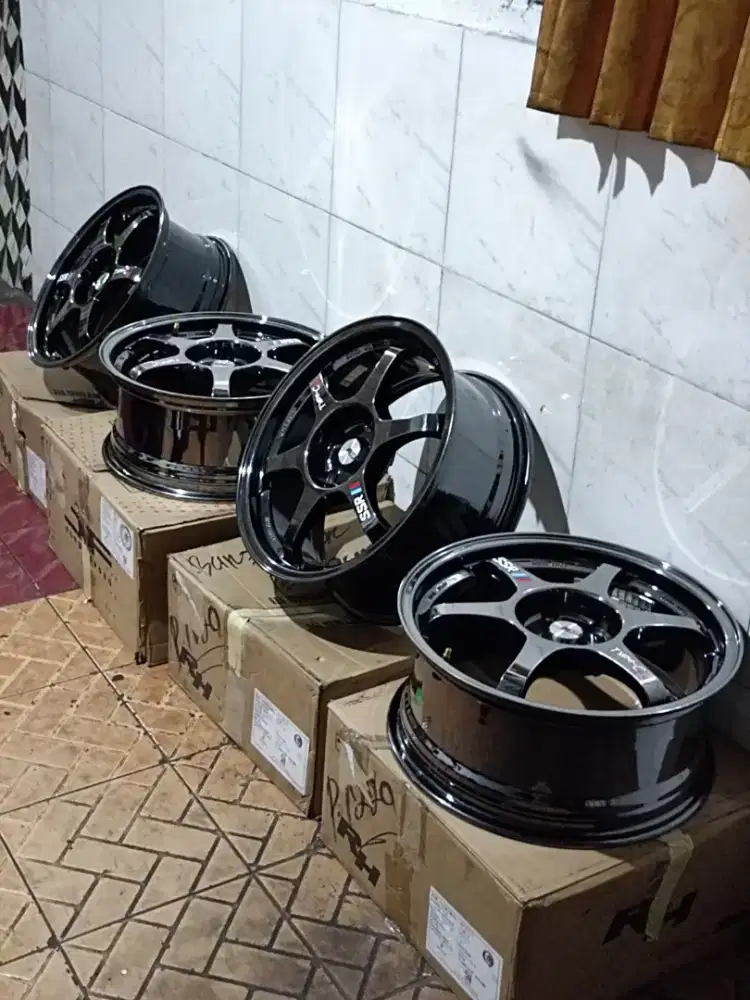 Velg SSR Black croom ring 17 rata mulus