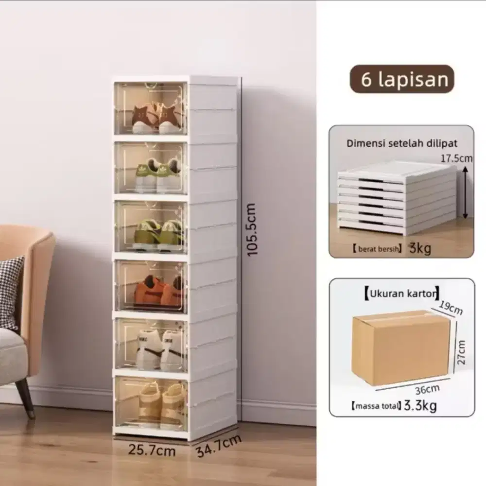 Rak Sepatu minimalis Lipat