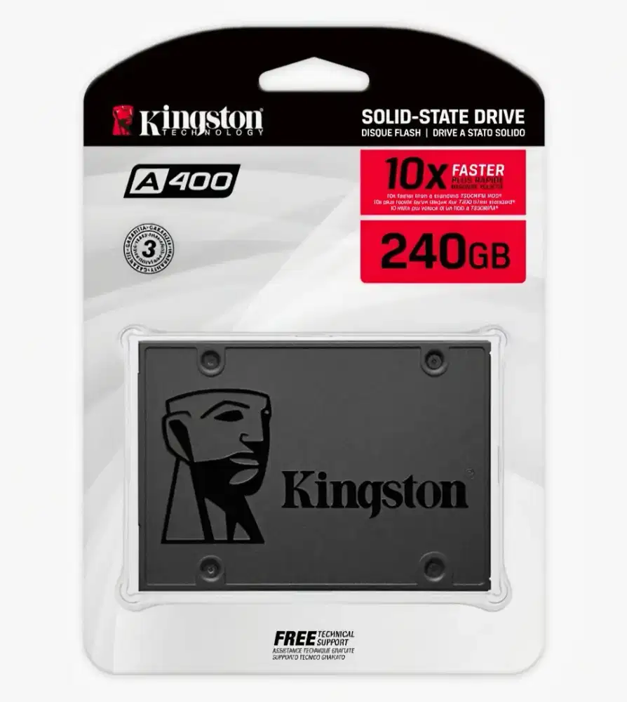 SSD SATA KINGSTON A400 240GB 100% asLi bukan KW ( paLsu)
