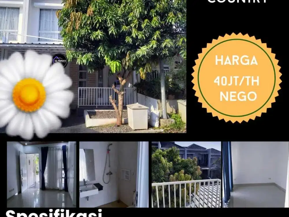 Rumah Sewa Rapi Siap Huni di Perum Cibubur Country Cibubur