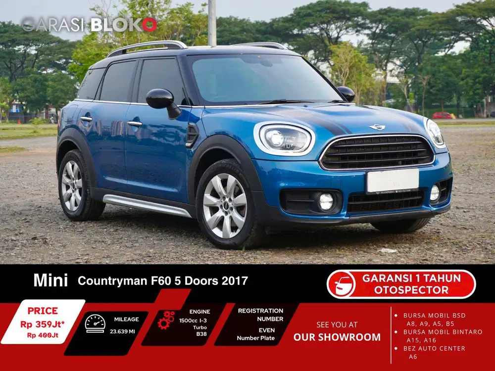 Mini Cooper F60 Countryman 5 Doors 2017