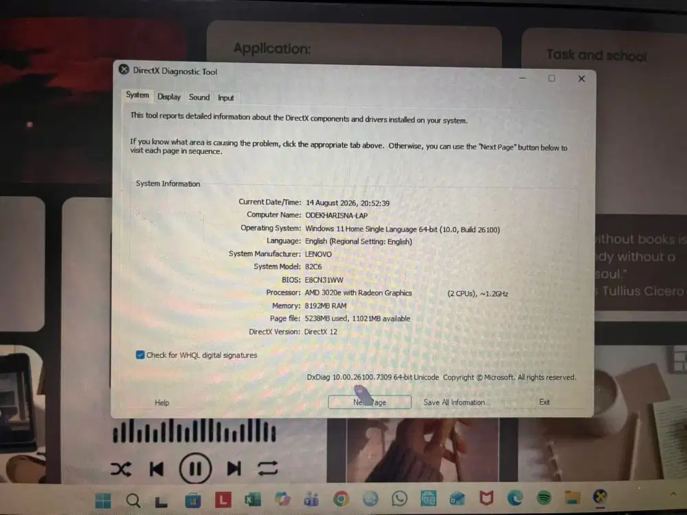 Wts Laptop Lenovo