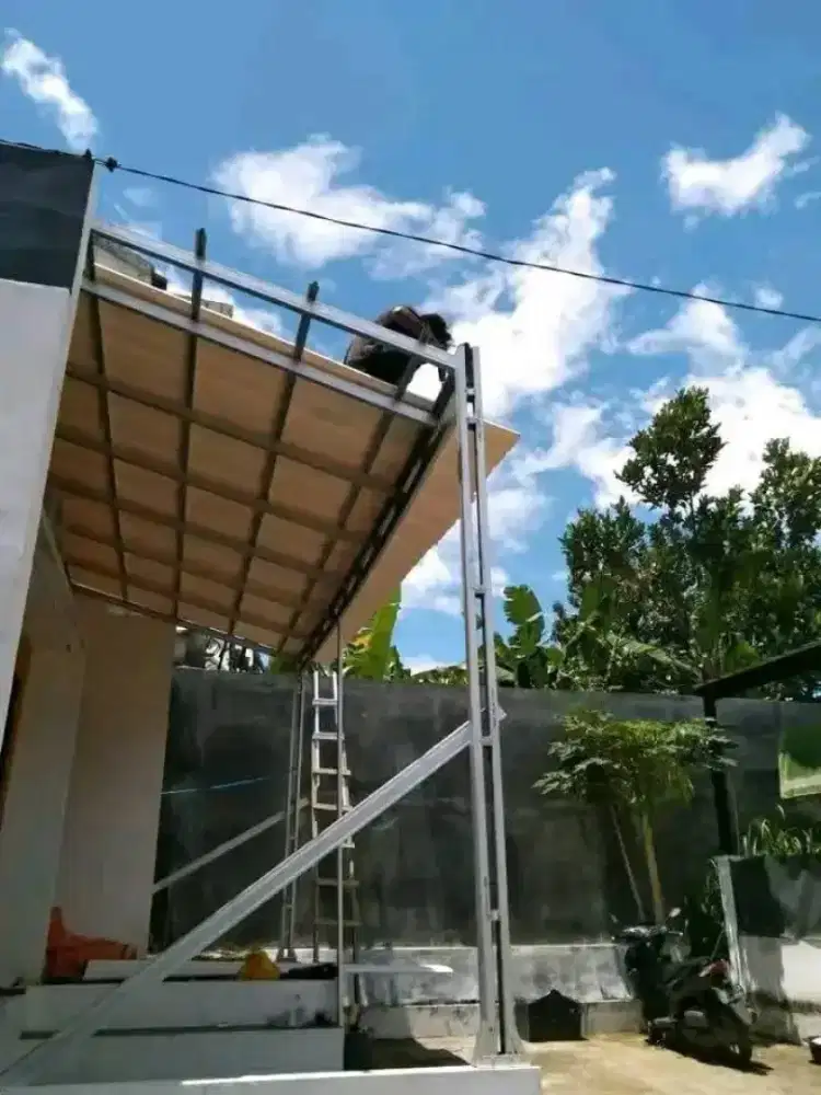 Kanopi bajaringan ganti atap rumah renopasi
