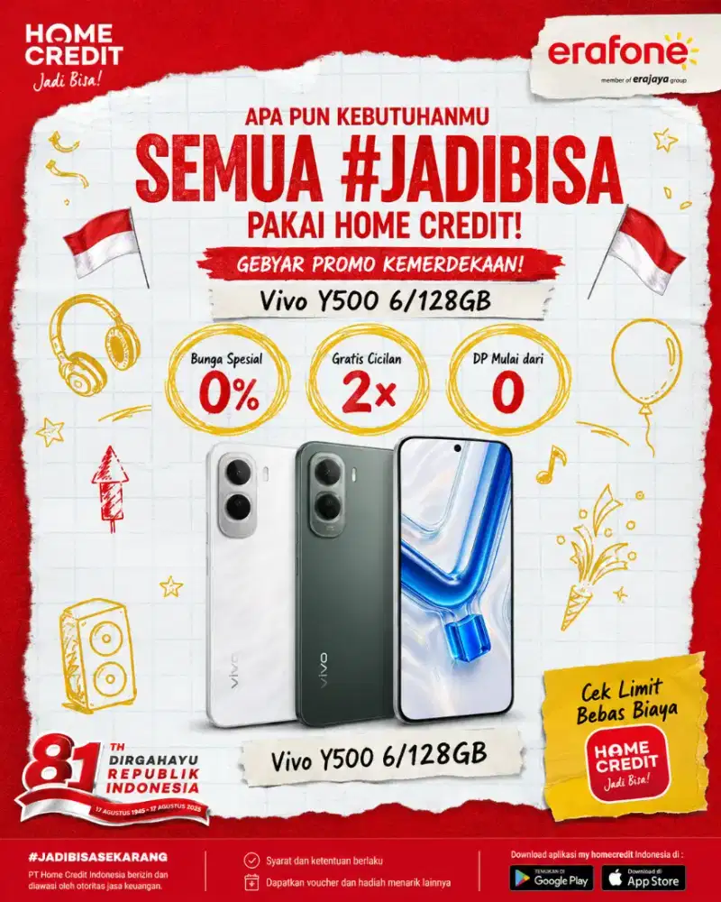 PROMO KREDIT VIVO Y500 6/128GB TERMURAH SEKOTA PALEMBANG
