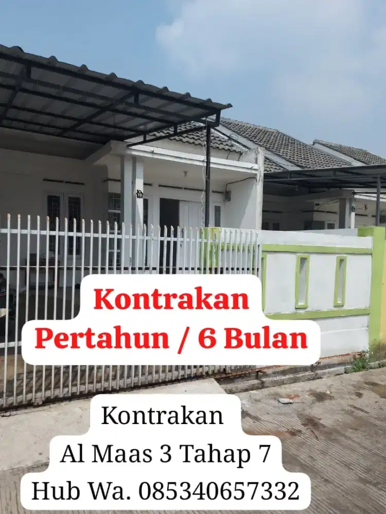 Kontrakan A Ferdian Al Maas 3 Tahap 7 Block 20B No.10