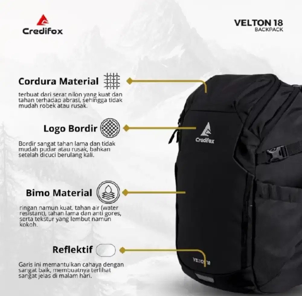 Tas daypack dari credifox