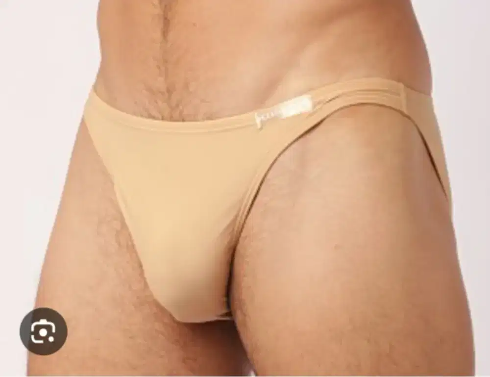 Original Modus Vivendi Classic Nude Mesh Brief Beige celana dalam pria