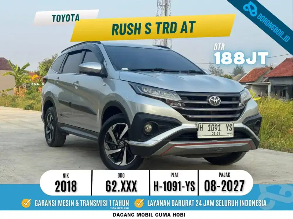 Toyota Rush S TRD Sportivo AT 2018 Silver Metalik