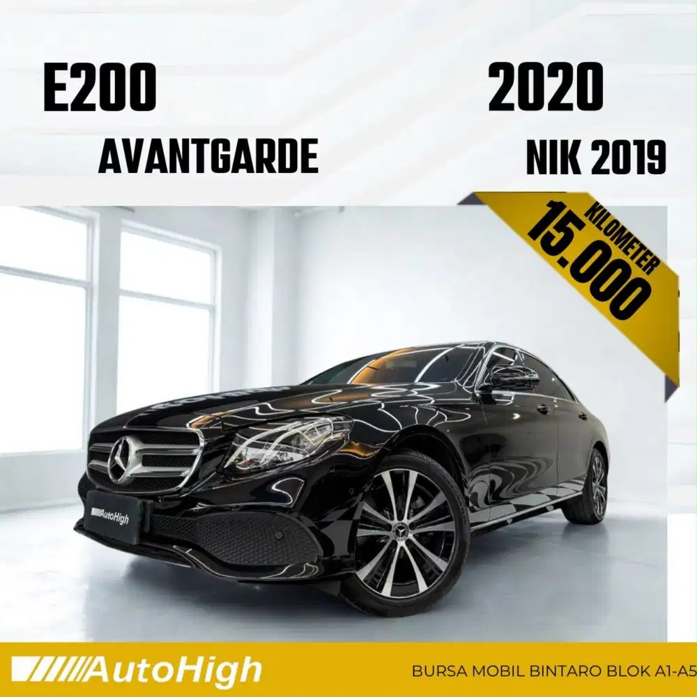 DP10% [Km15.000] E200 Avantgarde 2019 Black Reg 2020 #AUTOHIGH