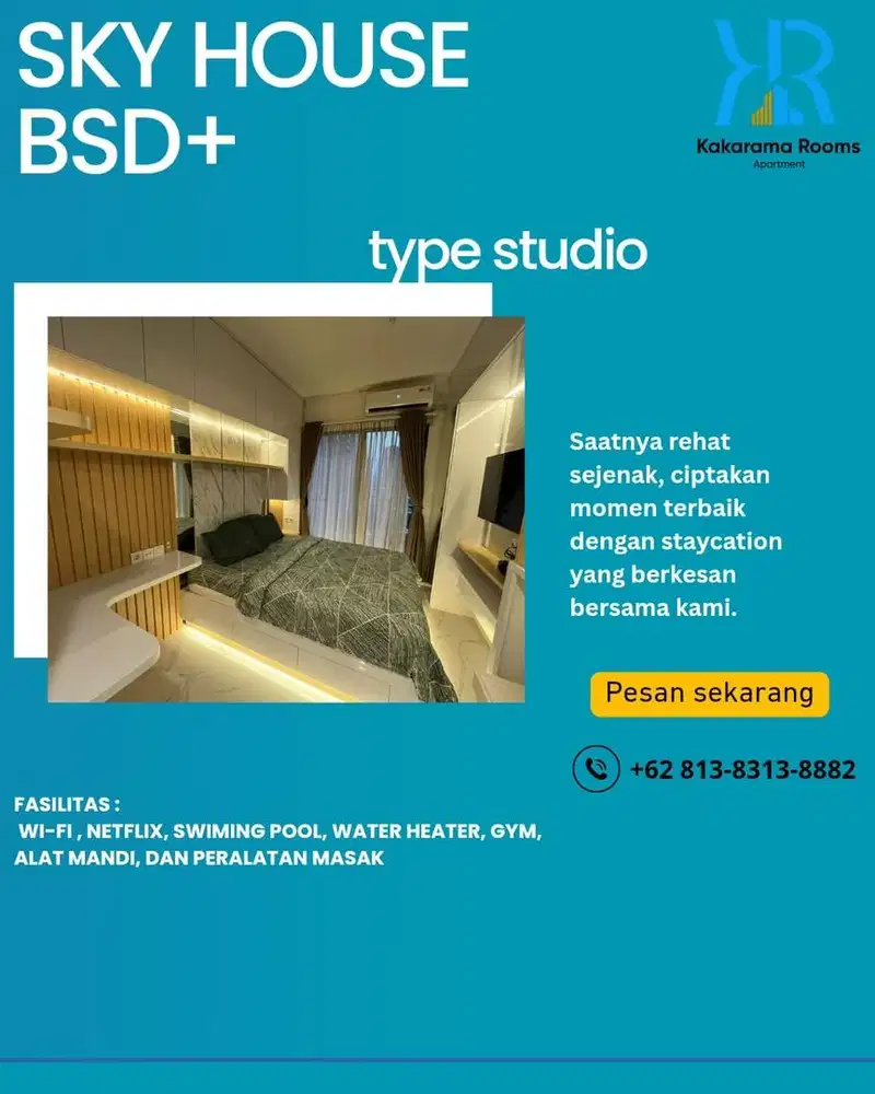 Sewa Apartment Harian Sky House Bsd