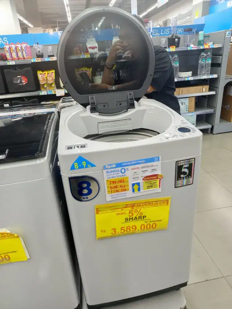 Mesin cuci sharp cicilan 0% tanpa DP
