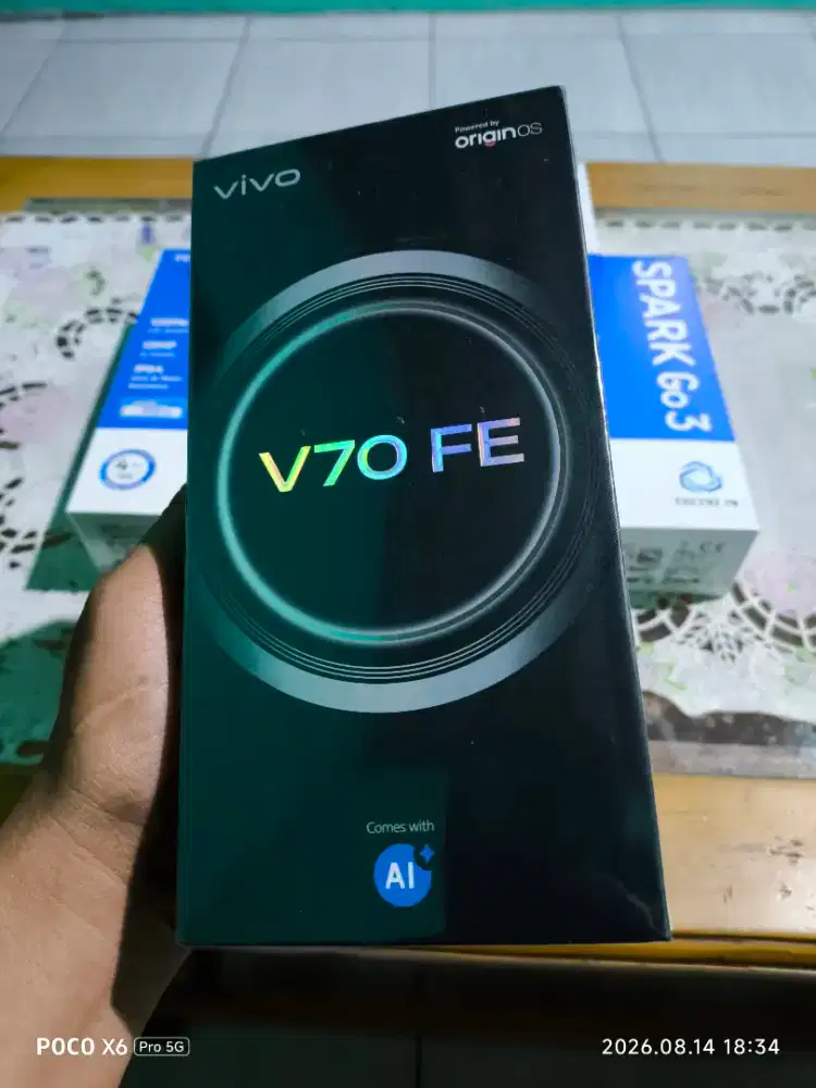 Vivo v70 fe 12/256 baru dan segel murah