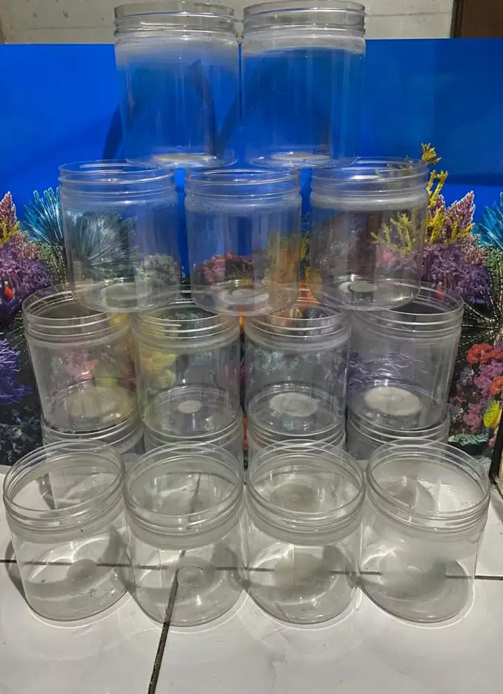 Toples Plastik 600mL Ikan Hias Cupang/Betta
