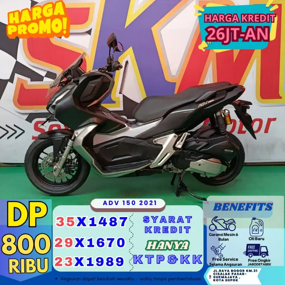 Dp 800rb bawa pulang adv 150 2021 bergaransi