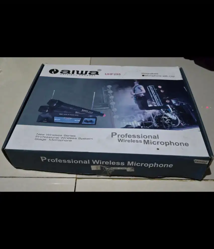 Habiskan stok murah barang display contoh mic rophone mik AIWA 255 UHF