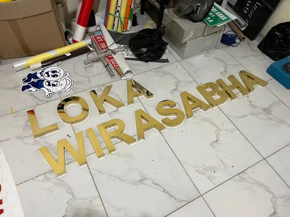 Papan Nama Huruf Timbul, Neon Box, Letter Sign