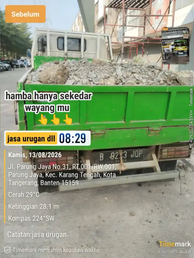 JASA BUANG PUING & SAMPAH PROYEK