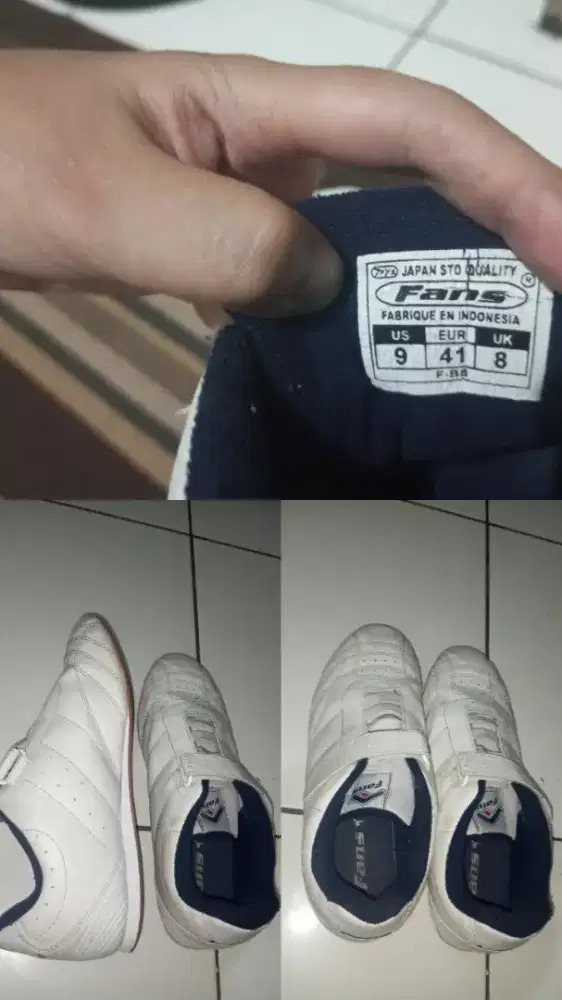 Sepatu merk fans ukuran 41 harga boleh nego
