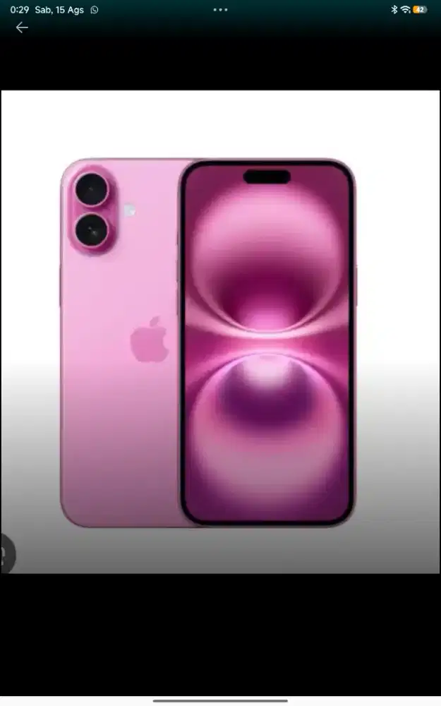 Saya Cari Iphone 16 Besic atau Plus