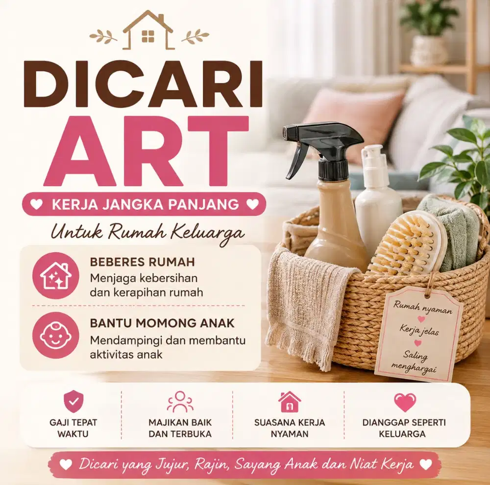 DICARI ART YANG MAU KERJA JANGKA PANJANG