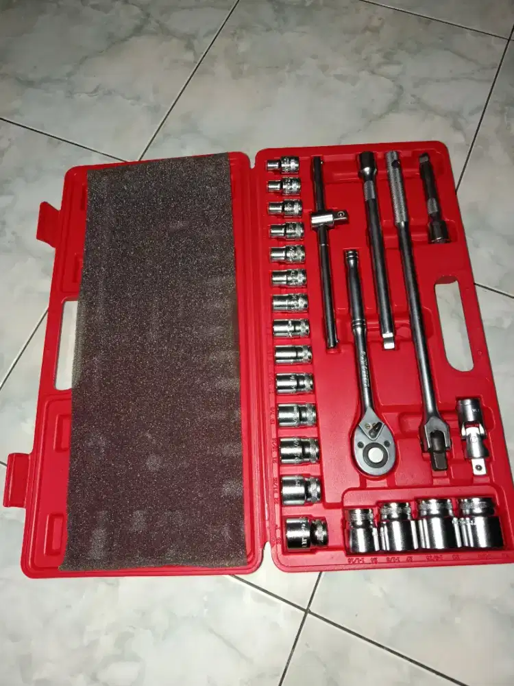 KUNCI SOK SOKET LIPPRO 24pcs 6PT 12PT 1/2 8-32MM SOCKET SET JAPAN