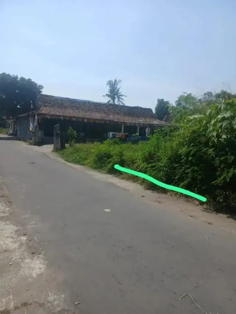 Di jual tanah pekarangan lokasi Prambanan Utara candi kembar/ Plaosan