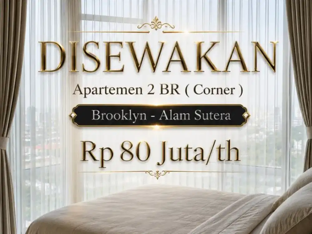 Sewa Apartemen 2BR di BROOKLYN Alam Sutera Full Furnished