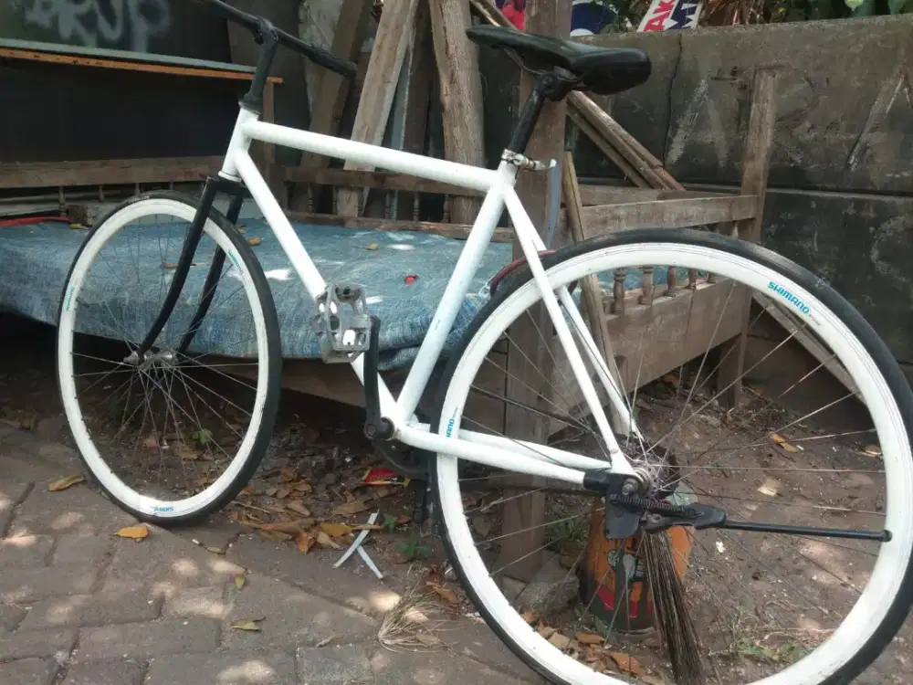 Jual sepeda warna putih