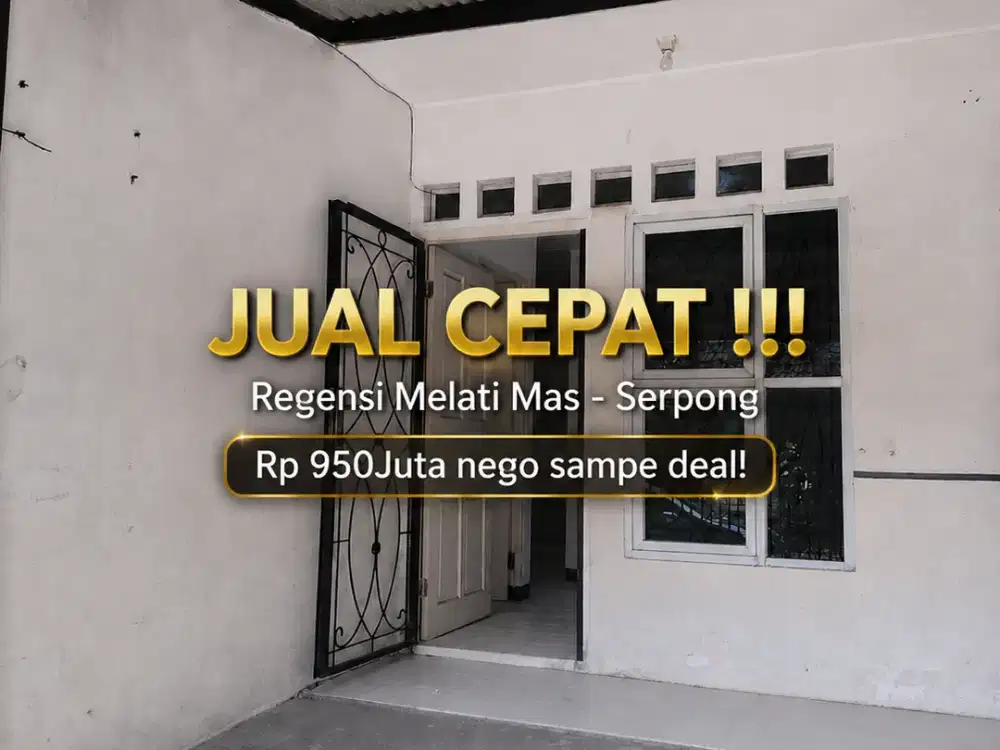 JUAL BU Rumah di Regensi Melati Mas Serpong